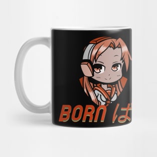 Funny Anime Born Baka Cyberpunk Neon Mug